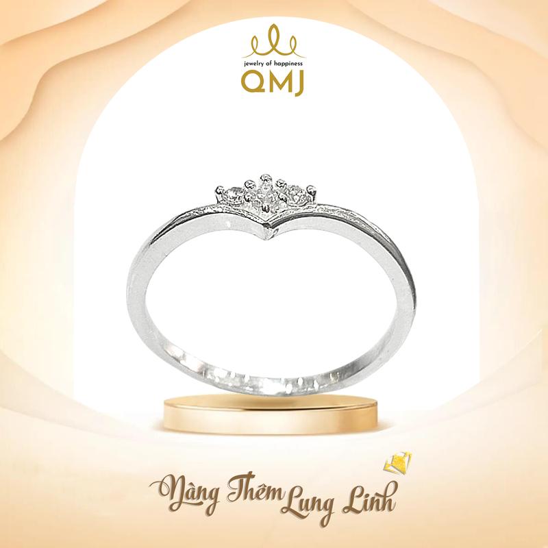  QMJ STORE - Q258 NHẪN MỘNG MƠ NỮ  cao cấp QMJ thời trang phụ kiện trang sức bạc 925 cao cấp nhẫn bạc nữ 