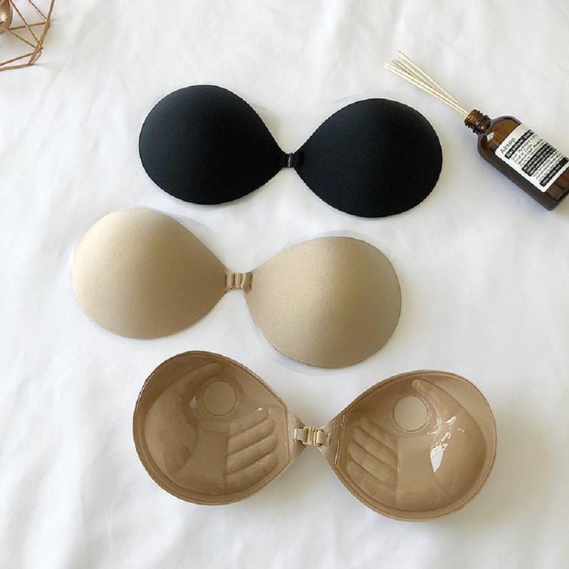 Tặng dây trong: Áo lót Nữ Cài trước dán P29 mặc áo hở vai hở lưng Tặng kèm dây trong cho chị em.. Kem Women Bra Tua Rua