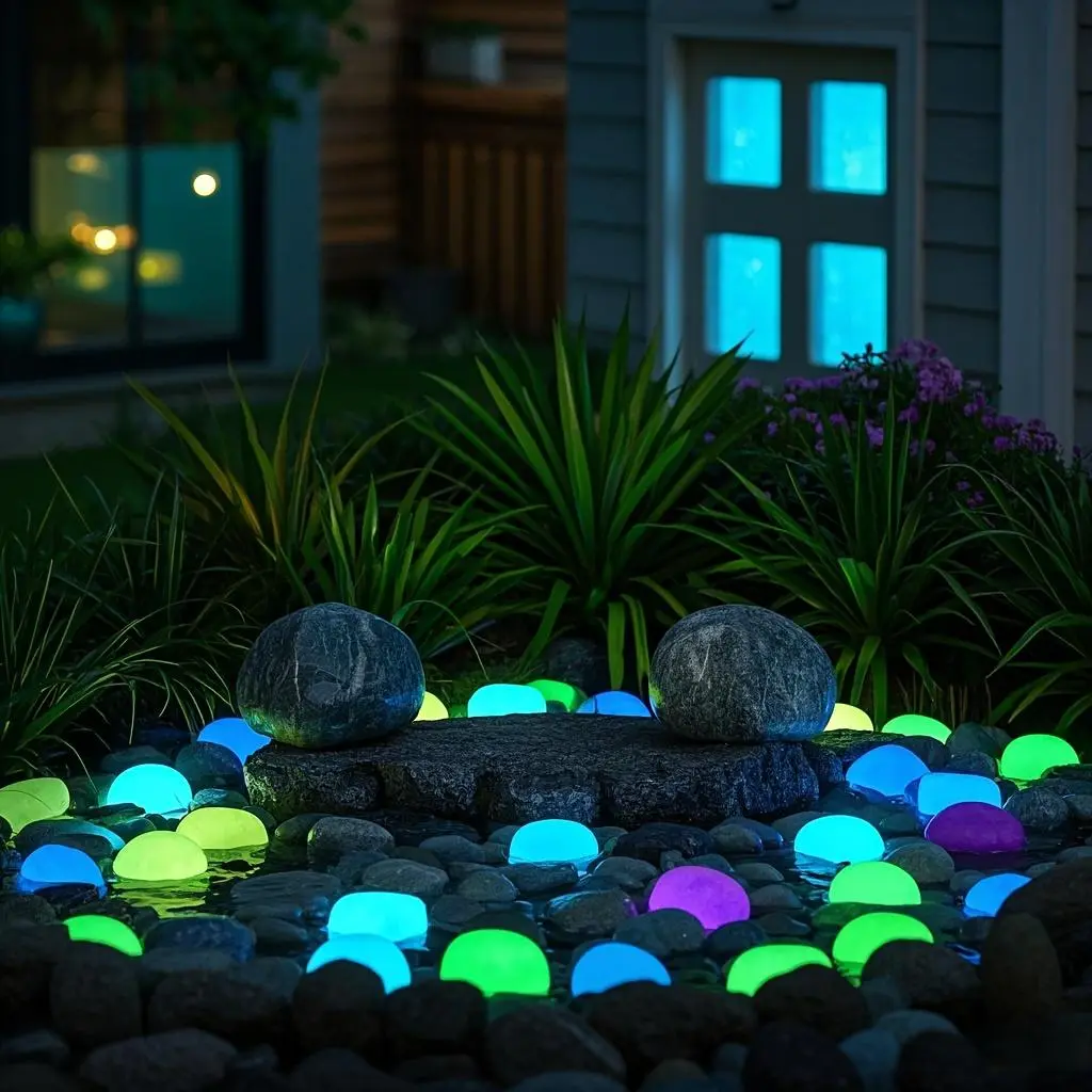 Glow in The Dark Stone, 200pcs/set Luminous Stone for Garden Decoration, Outdoor Decorative Light for Garden, Yard, Patio, Lawn, Fluorescent