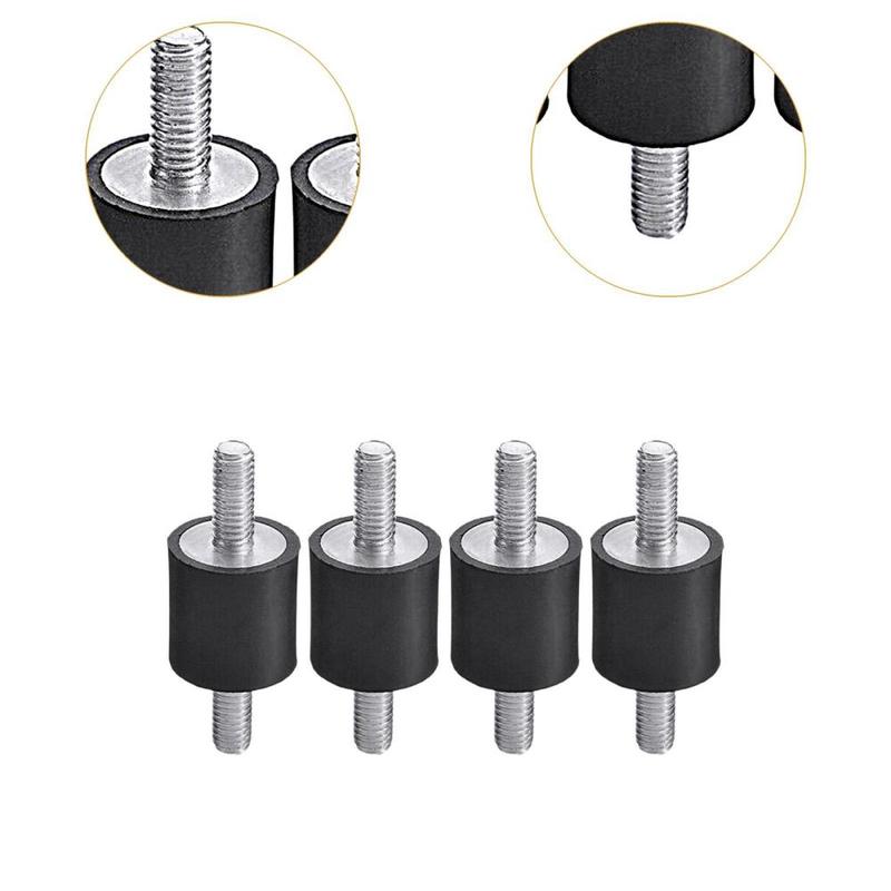 4 Pieces Rubber Shock Absorber M5 Stud Anti Vibrations Isolator Mounts for Boat Coils Water Pump Engines Home Appliances Car 1