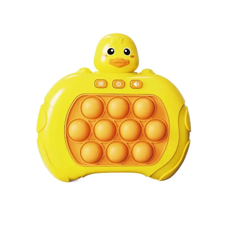 Cute Duck Design Quick Pop it Game Toy, Decompression Breakthrough Puzzle Pop Game Machine, Anxiety & Stress Relief Toy for Kids & Adults 0