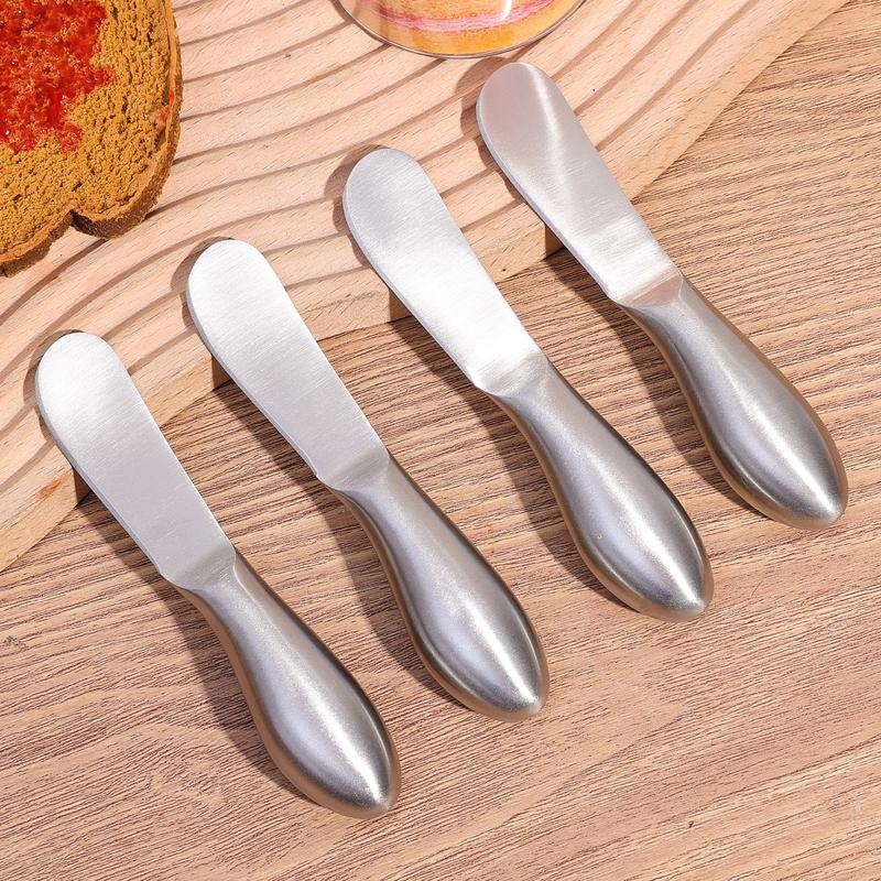 Product Introduction of 1/2Pcs Butter Knife Portable Stainless Steel Long Handle Cheese Cutting Knifes Multi-purpose Bread Cream Spreaders Home Kitchen 15