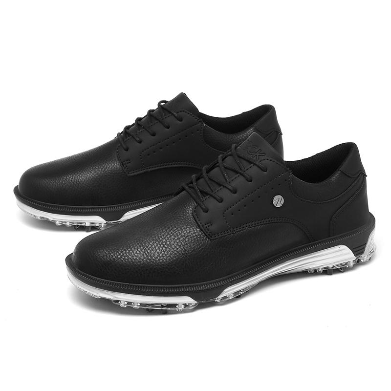 Plus Size Golf Shoes for Men Breathable Nail Resistant Non slip Lace up Sports Shoes 4