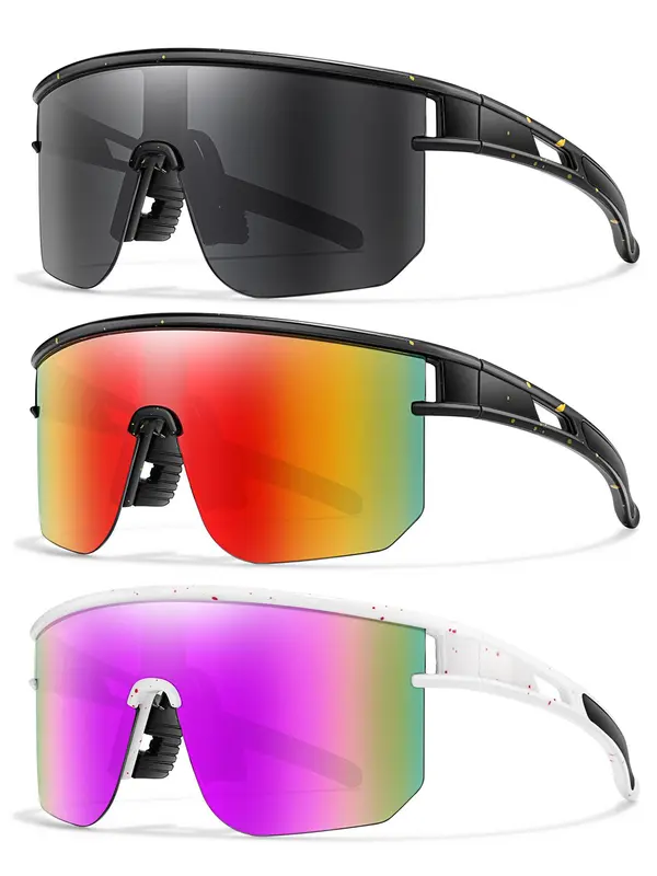 Kids Flat Top Outdoor Sports Sunglasses, Unisex Design Tinted Mirrored Lens, Windproof Glasses for Baseball  Cycling Hiking Fishing Travel Vacation Beach 0