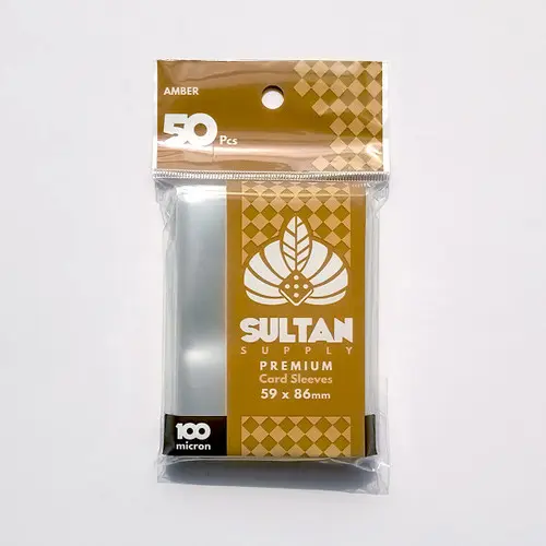 Sultan Supply Amber Sleeve Pelindung Kartu 100micron 62x89mm Yugioh Vanguard 0