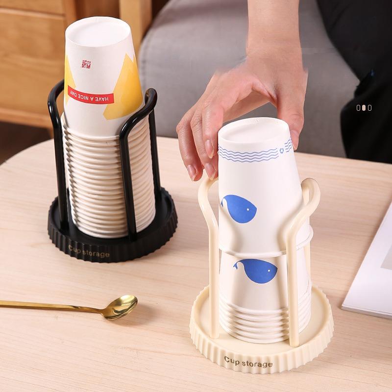 Product Introduction of Disposable Cup Storage Holder Rack Shelf Water Tea Cups Dispenser Mug Display Stand Organizer Supplies Home Organization 2