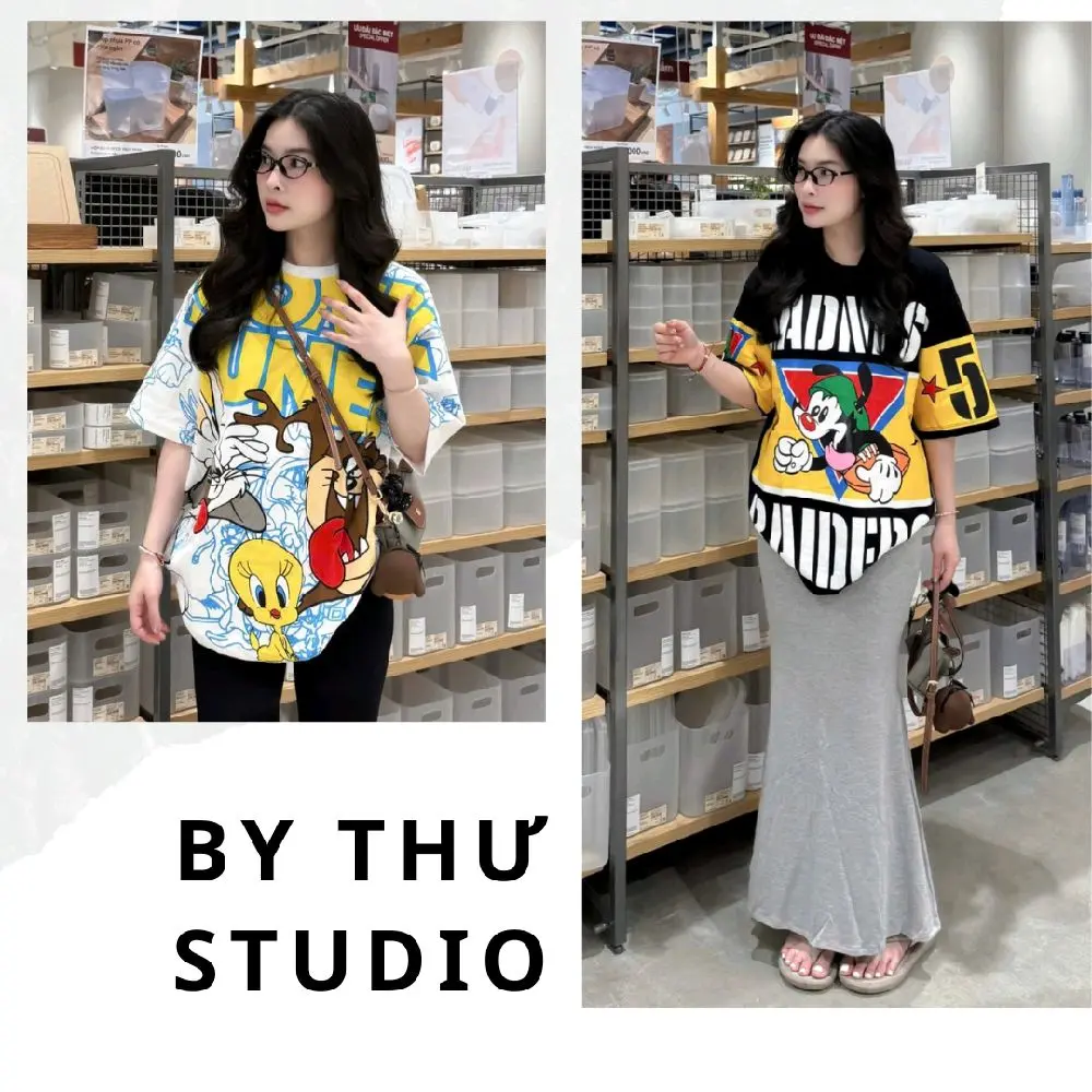 Áo thun  thái lan chính hãng Nữ Cổ Tròn Top Women