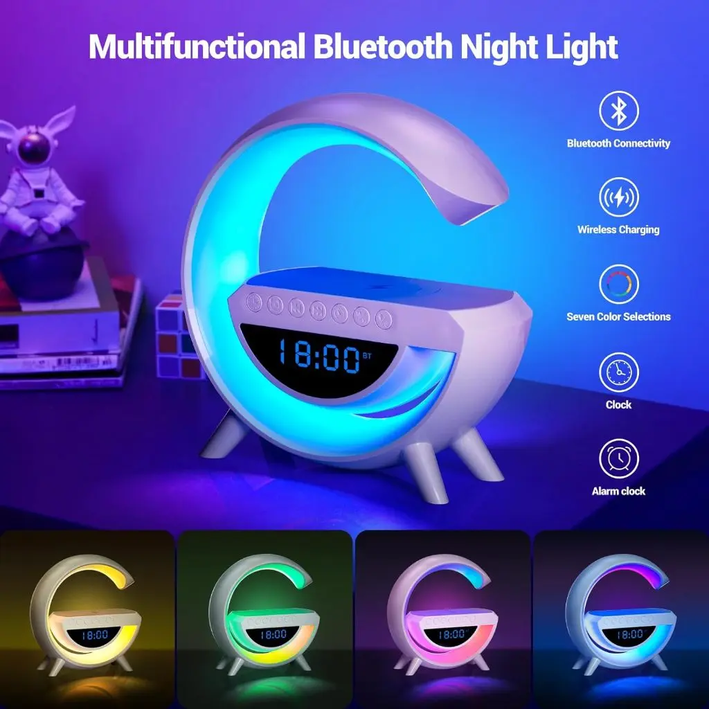 Vorada - Lampu G - Lampu Ambience RGB- Lampu 3 in 1 - Wireless Charging
