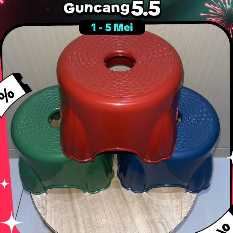 bangku plastik bulat / bangku jongkok / kursi jongkok / bangku / bangku plastik / kursi plastik