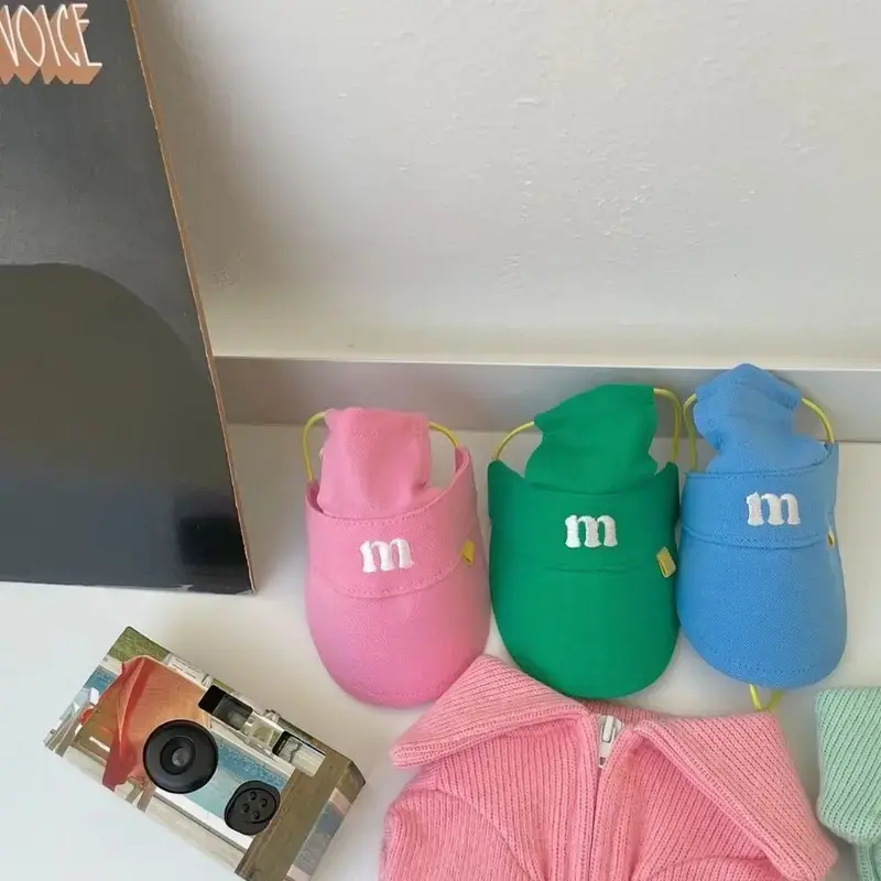 Fashion Cute Dog Hat Outdoor Multicolour Puppy Baseball Hat Adjustable Portable Dog Sunscreen Cap Dog