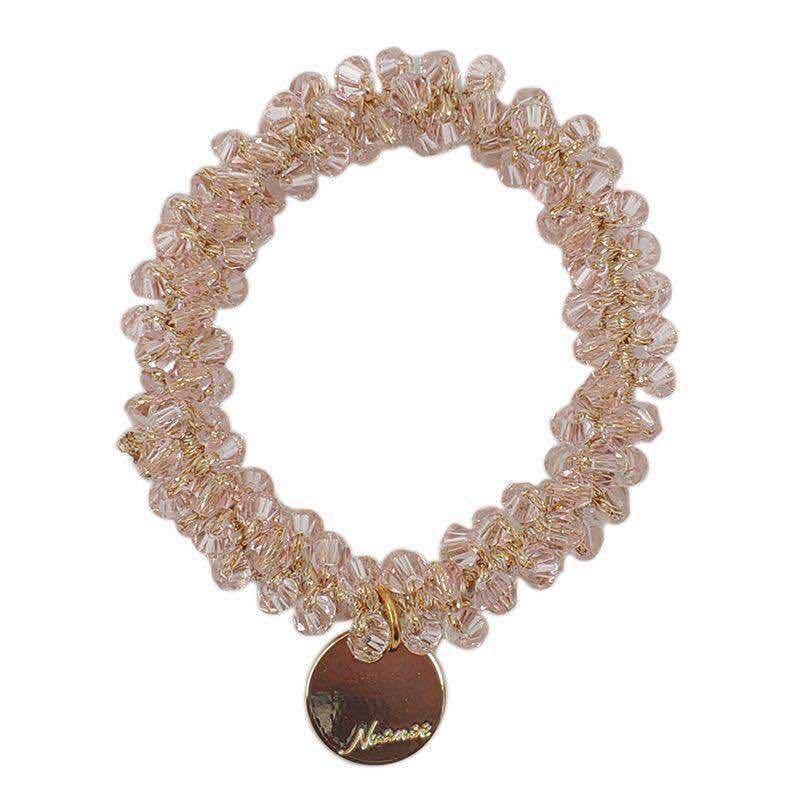 Product Introduction of Korean Simple Temperamental Bracelet Dual-Use Instafamousrubber Band Sweet Headwear Vintage Pearl Head Rope Hair-Binding Crystal Hair Tie 14