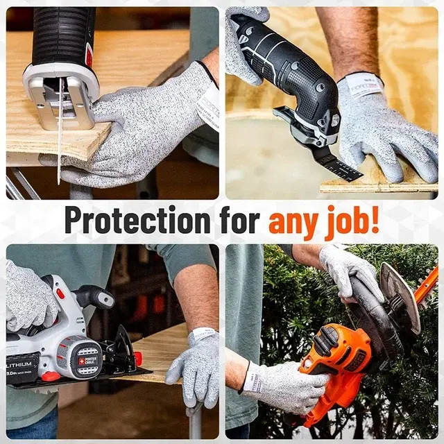 Sarung Tangan Cut Resistant Anti Cutting Guntero by Kenmaster Safety Gloves Anti Pisau Cutter 2 Pcs Glove 6