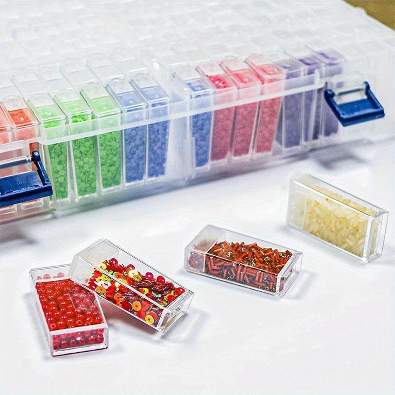 124 Compartment Diamond Art Painting Accessories Storage Container, 2 Counts DIY Craft Tools Jewelry Bead Storage Box, Art Supplies Gifts 5