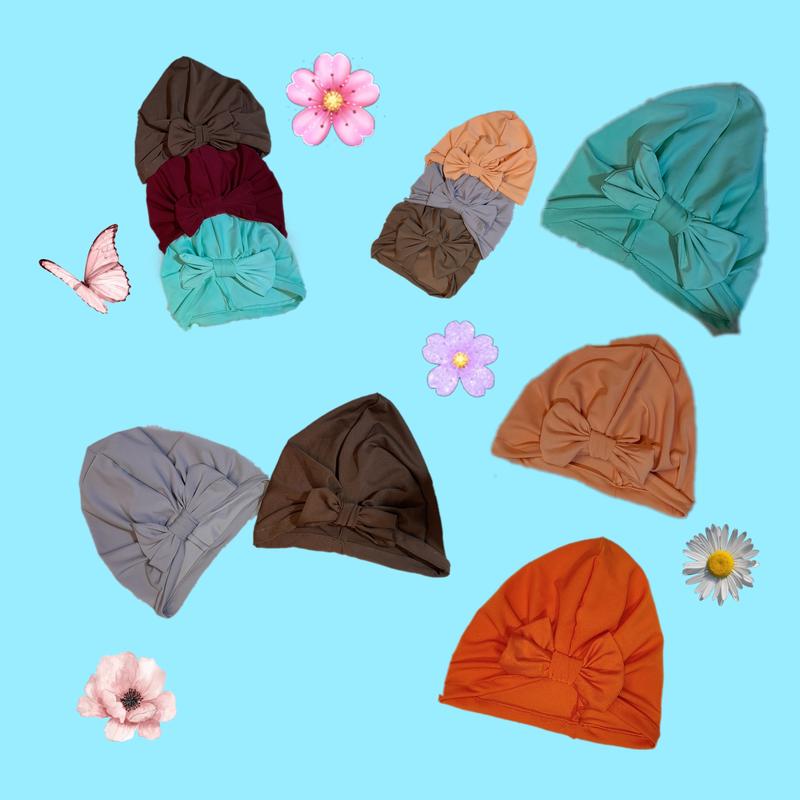 1 Losin 12 Pcs Turban Kupu Bayi dan Anak | Paket Usaha | Warna Random | Alus Collection 5