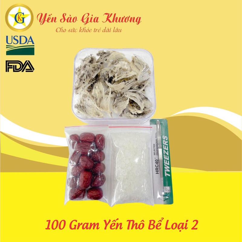Yến Thô Bể Loại 2 Yến Sào Gia Khương