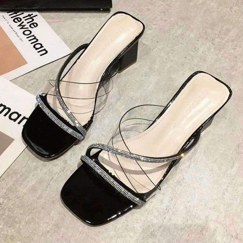 Cao gót nữ kiểu chéo quai trong 5phân hottrend 1