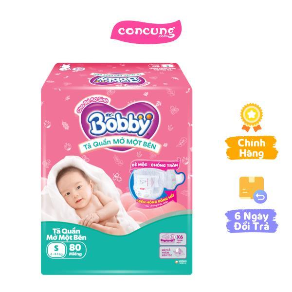  Tã Quần Bobby Mở Một Bên size S 80 miếng 