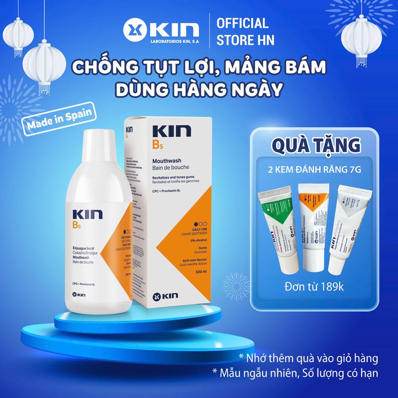 Nước Súc Miệng Kin B5 Dùng Hàng Ngày 500ml