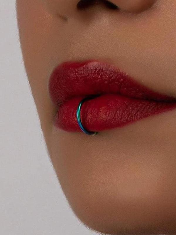 Unisex Street Trend C Shape Lip Ring, Trendy Minimalist Lip Ring, Chic Body Jewelry for Daily & Party Decor for Men & Women 8