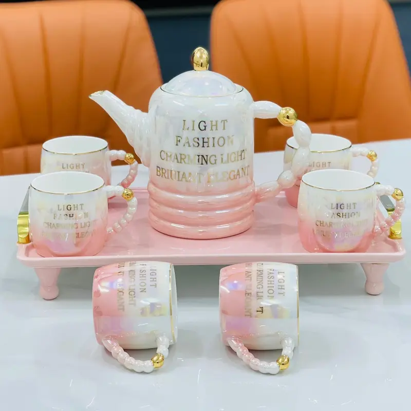 Bộ tách cà phê trà phong cách Bắc Âu Ceramic (Bộ đầy đủ) 2