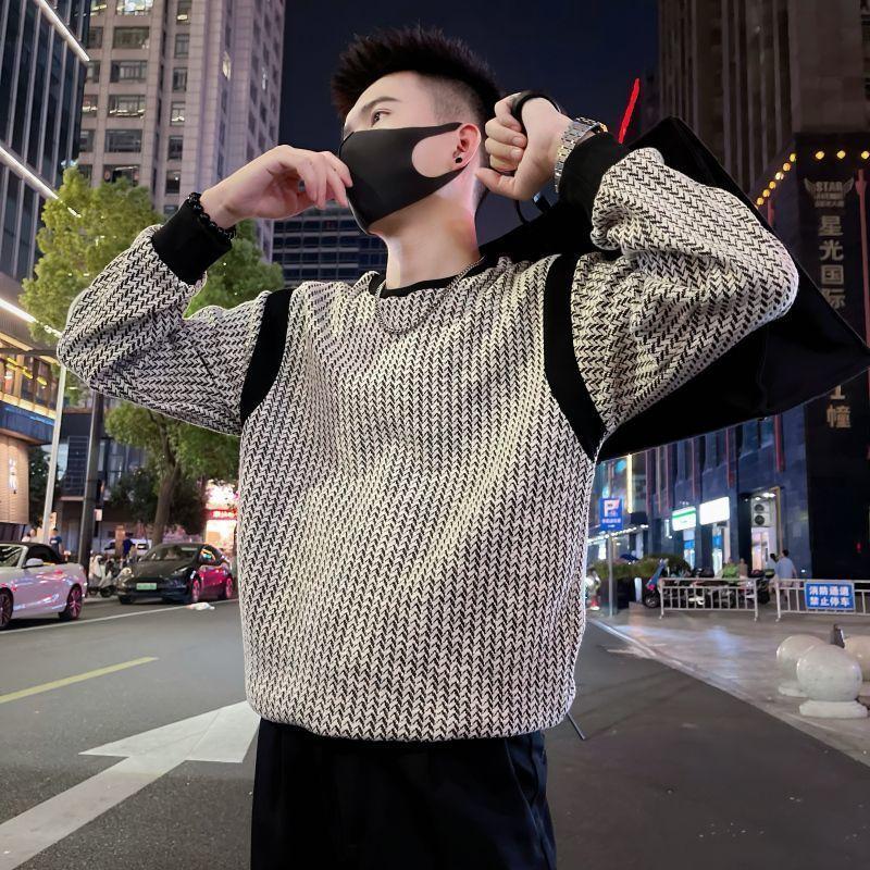 Áo Len Nam, Thương Hiệu Thời Trang Pu Shuai, Cổ Tròn, Áo Dài Tay, Bộ Sưu Tập Mùa Xuân Và Mùa Thu, Quần Áo Nam, Bộ Sưu Tập Mùa Thu Mới, Áo Lớp Nền Bên Trong, Năm Phát Hành 2024 0