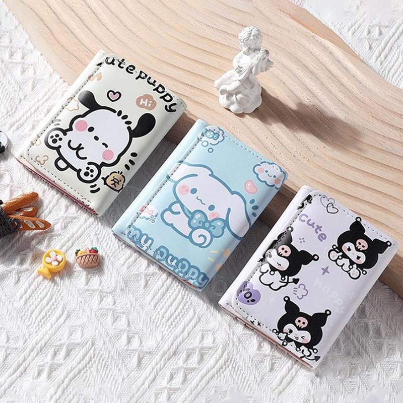 Ví Sanrio Hoạt Hình, Thiết Kế Dễ Thương, Được Cá Nhân Hóa, Sức Chứa Lớn, Nhiều Khe Cắm Thẻ, Kẹp Thẻ, Túi Ví 1