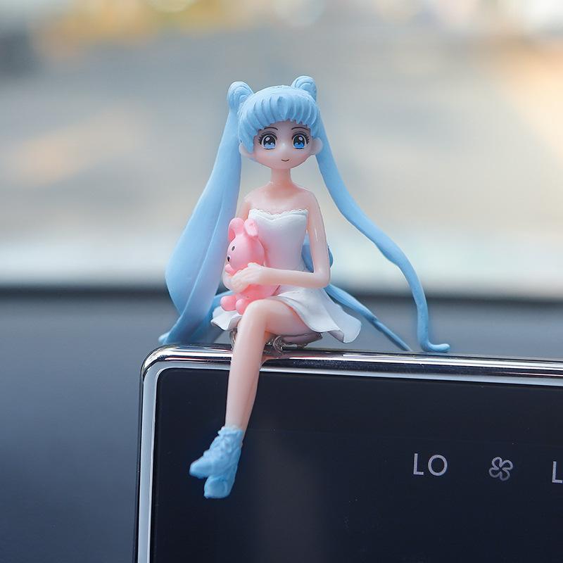 Internet Celebrity Car Car Decoration Beautiful Girl Creative Interior Decorations Decoration Cute Girl Heart Domestic Ornaments 4