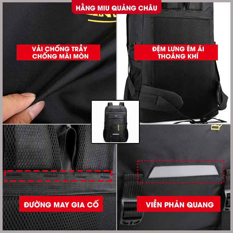 Balo Du Lịch Thể Thao Cỡ Lớn 80 Lít Cao Cấp Nội Địa Trung 1