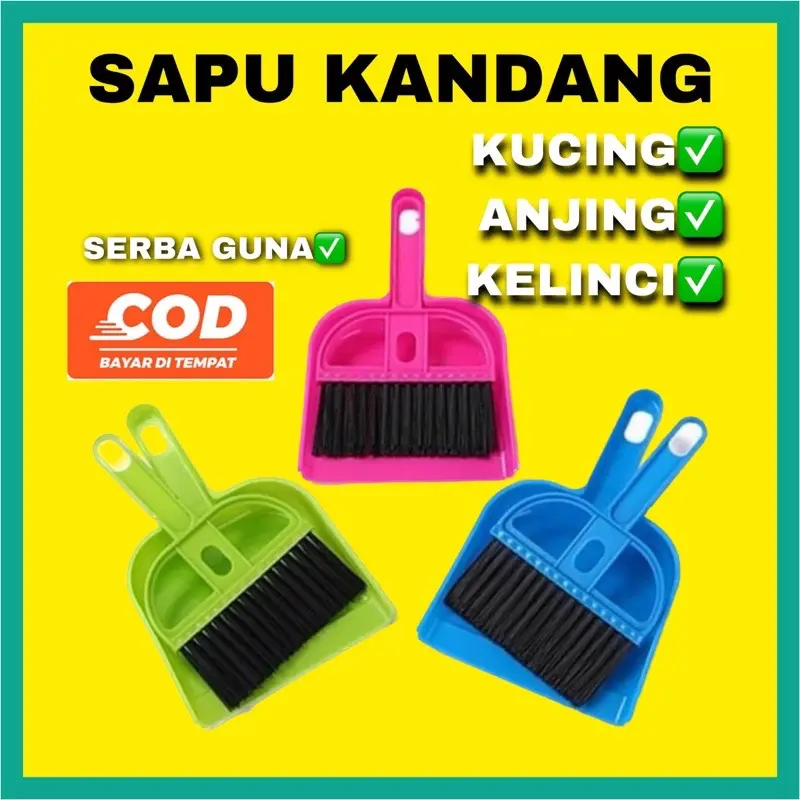 Sapu Kandang Kucing Anjing Kelinci Sapu Mini Cikrak Mini Pembersih Kandang 0