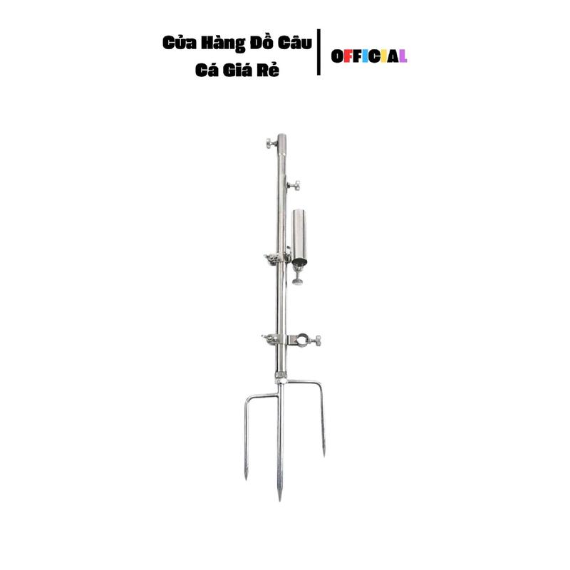 Tháp Câu Đài - Chân cắm đất, Pat khay mồi, Pat rọng ca, Pat chống cần - Chất liệu thép không gỉ - Đi Câu Fishing Bắt Cá Câu Cá
