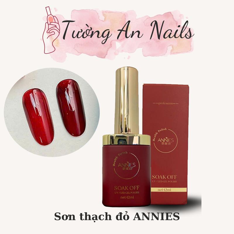 Sơn Gel Thạch Đỏ Annies - TuongAnnails 12ml - Thạch đỏ cherry