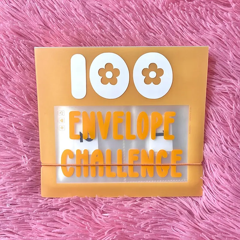 [UAA]100 Envelope Cash Binder Savings Challenges Book Budget Book With Cash Envelopes Storage Organizer Gifts For Offices Home School