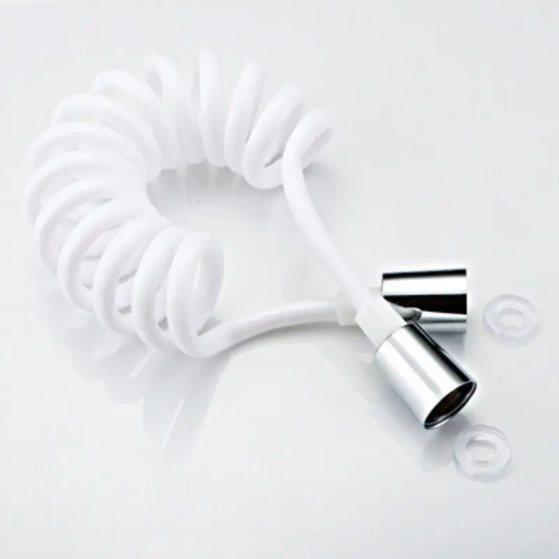 Dây sen, dây xịt ruột gà xoắn lò xo nhựa PU kéo dãn 1.5m dùng cho hệ thống vòi sen, vòi xịt vệ sinh 3