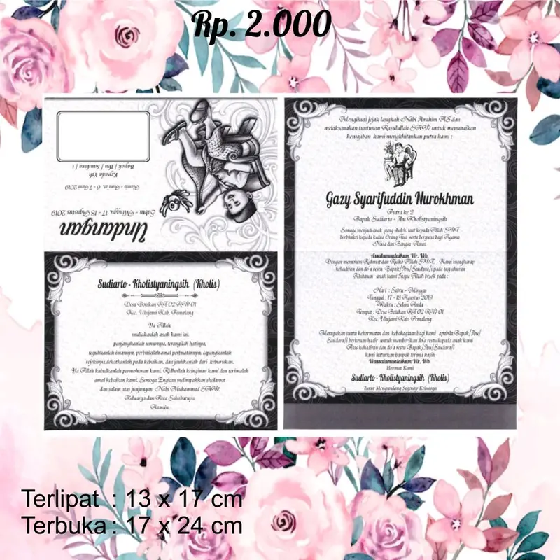 Undangan erba harga 2.000 4