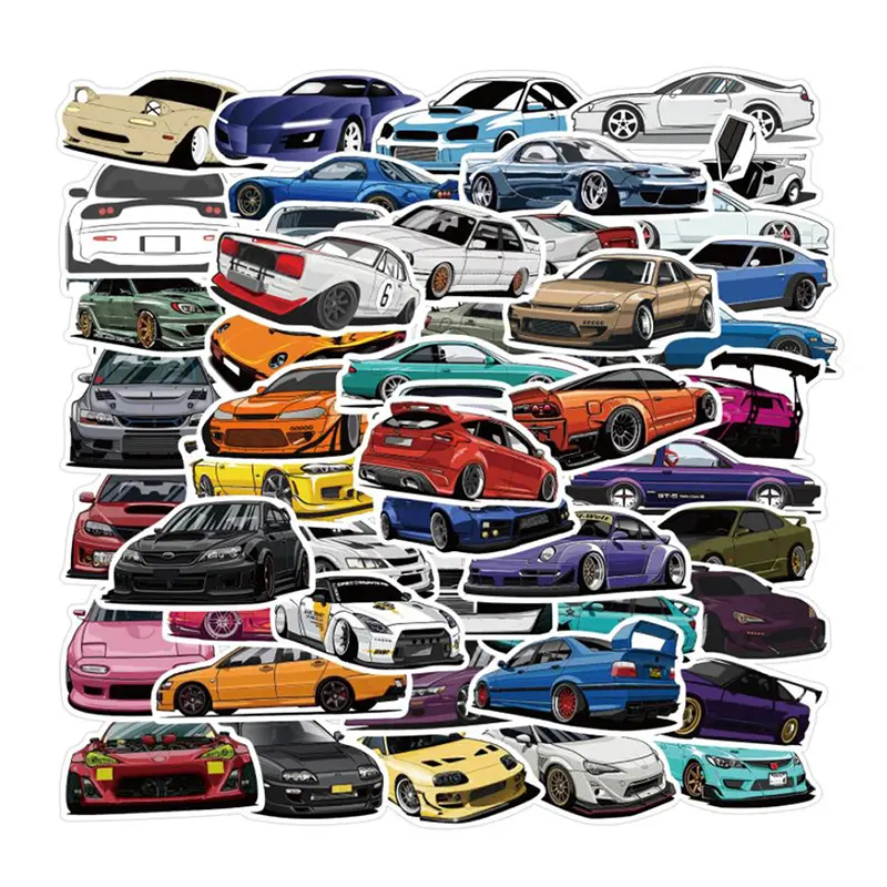 50Pcs Automotive Car Graffiti Sticker Guitar Suitcase Skateboard Sticker