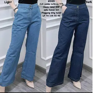 BELIEVE-NEW CELANA JUMBO CUTBRAY JEANS TEBAL LP 70-105 VS-5085 /CELANA CUTBRAY WANITA / CELANA WANITA JEANS  Panjang