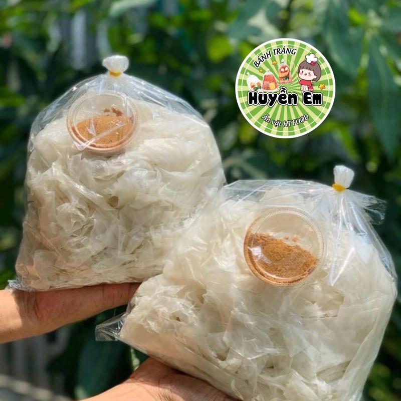 500g bánh rìa phơi sương tặng kèm muối nhuyễn - Bánh tráng Huyền Em