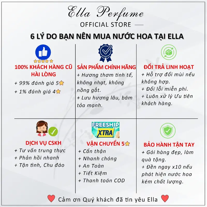 Nước Hoa Nữ Chính Hãng ELLA PERFUME Delina La Rosee / Delina / Valaya - Hương Thơm Dịu Dàng, Gợi Cảm, Sang Trọng 4
