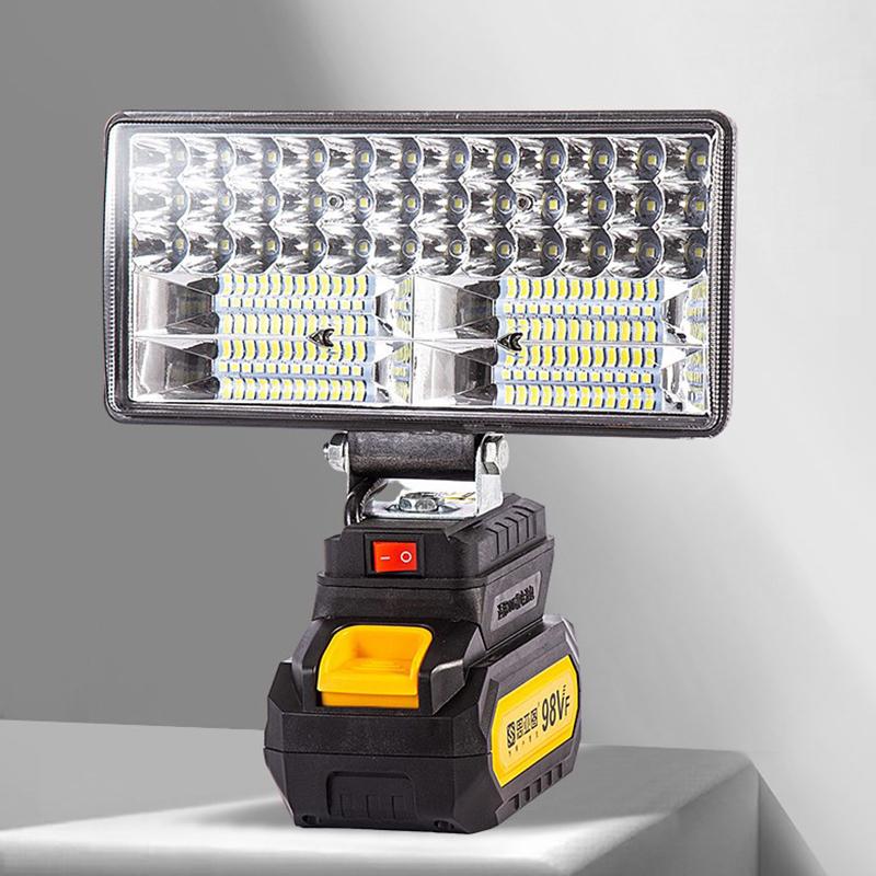 Đèn LED làm việc, cho pin Li-ion 18V của Makita, đèn pin 3 / 4 inch, Cầm Tay Thích hợp để cắm trại và đèn lũ, cũng có thể được sử dụng làm đèn cắm trại 0