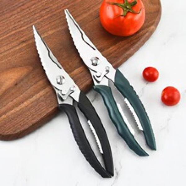 Product Introduction of Factory Stainless Steel Kitchen Chicken Bone Scissors Creative Household Multi-Functional Scissors Chicken Goose Fish Food Scissors 16
