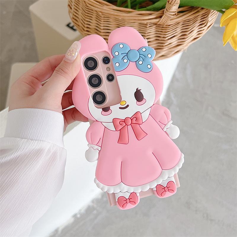 Product Introduction of Cartoon Casing For Samsung Galaxy A55 A35 A25 A15 A24 A23 4G A54 A34 A73 A53 A33 A13 A14 A22 A32 5G Phone Case Soft TPU 3D Cute Melody Wing Bear Anti-falling Silicone Protective Cover 15