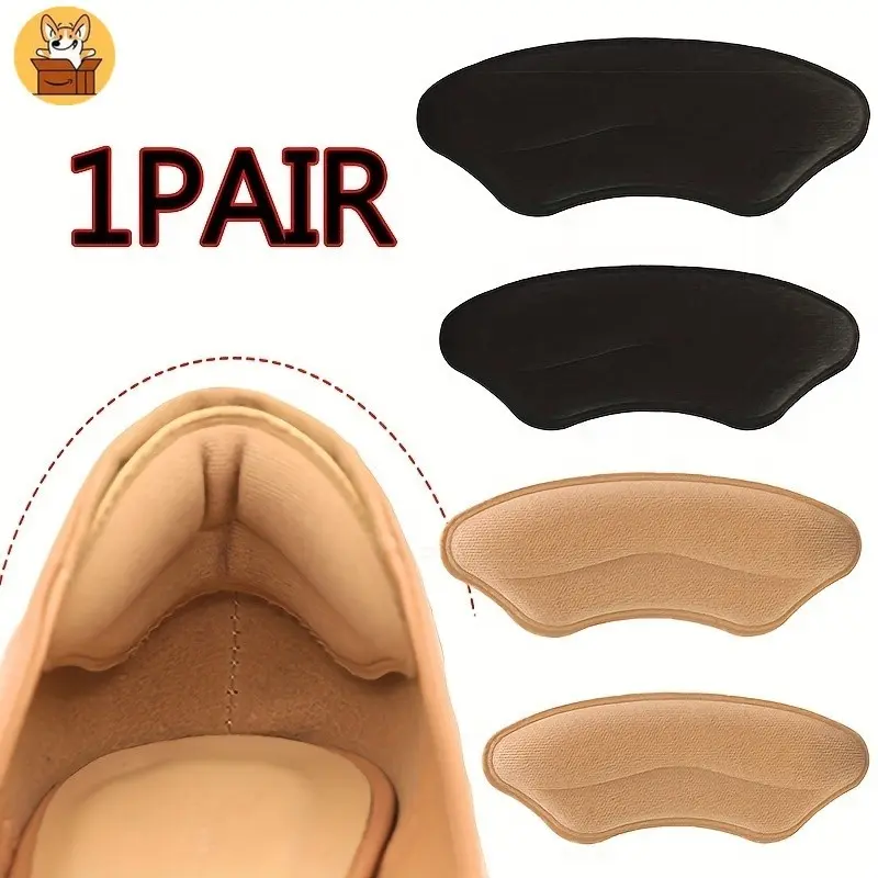 【Am-az】1 Pair Heel Pads For Too Big Shoes, Self-Adhesive Heel Protectors, Heel Inserts Improved Shoe Fit And Comfort, Prevent Heel Slip And Blister