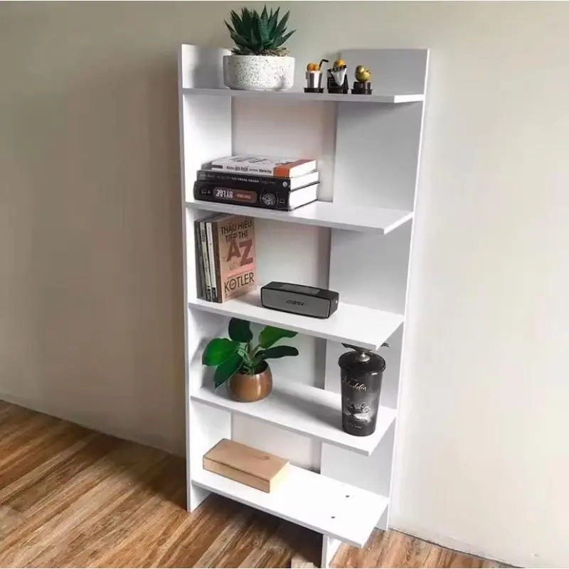 Kệ sách lắp ghép đa năng, kệ góc tường 5 tầng