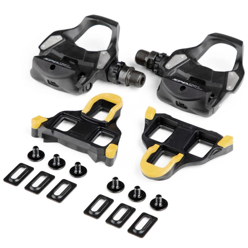 Bác sĩ Xe Đạp Pedan Can Cá Bàn Đạp Dành Cho Xe Đạp Đường Trường Road Bike Shimano RS500 Kèm Cleat Cá Shimano SM-SH12 Chuẩn SPD Gắn Xe Đạp Sport