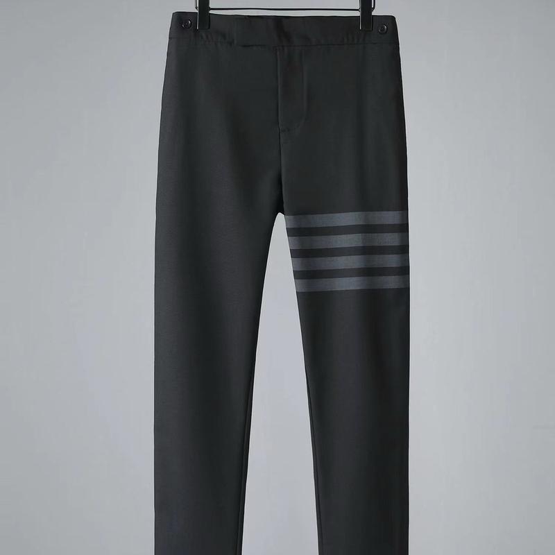QAT01.Quần âu nam Thom dáng trẻ chất vải tăm lì co giãn tốt - Pants 3