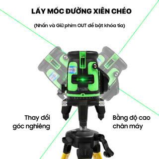 Máy bắn cốt laser,Máy bắn tia laze 5 tia xanh Akuza xanh lá cảm ứng siêu sáng . Thái Bảo máy móc