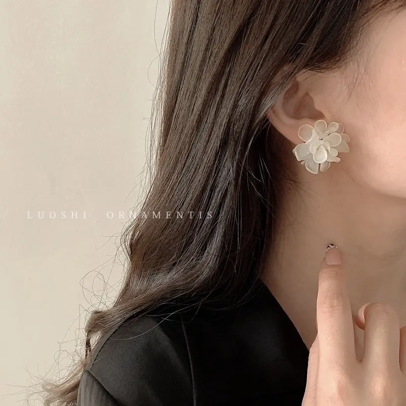 Mamoma.Things - Anting Tusuk Bunga Kelopak Tumpuk Korean Look [Alena] 6