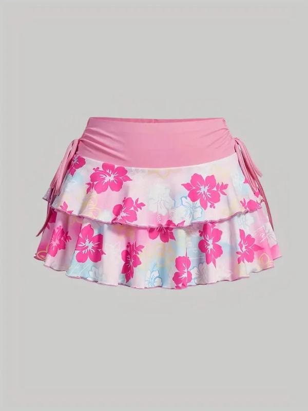 Women's Solid Ruched Skirt, Casual Fashion Short Skirt for Daily Outdoor Wear, Ladies Bottoms for Summer Valentine's Day, gift 6