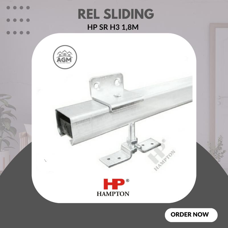 Rel Pintu Geser Sliding Rail Hampton P 1.8m / 180cm H3 - Shop | Tokopedia