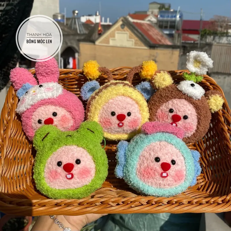 Len xù xiaoke, len xù baby 50g móc Loopy, móc thú, làm mũ, làm khăn… 3